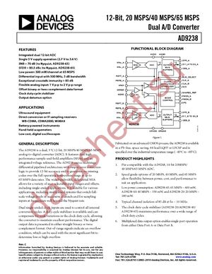 AD9238BSTZ-40 datasheet  